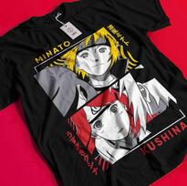 Minato Tshirt Kushina T-Shirt Jiraya Shirt Kakashi Naruto Hinata Kurama Boruto BB1636 S