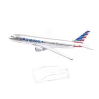 1/400 mastelis 16cm Amerikietiško Boeing 777 lėktuvo modelis Lėktuvas Lėktuvas Metalinis Lėktuvas sidabras