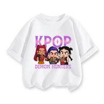 Fashion Movie Kids T-shirt KPop Demon Hunters Funny Gift for Fans Tshirt K-Pop Demon Hunters Clothes Cool Girls Tee Summer Top 100