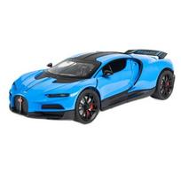1/24 Bugatti Tourbillon with Spray Supercar Alloy Model Car Toy Diecasts Metal Casting Sound and Light Car Toys for Children Vehicle mėlyna