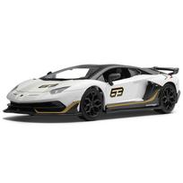 1/24 Lamborghini Aventador SVJ63 lydinio modelis Lydinio automobilio modelis Garsas ir šviesa Vaikams skirta žaislinė kolekcinė vertybė Gimtadienio dovana balta