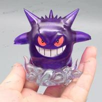 New 8cm Pokemon Figure Snorlax  Gengar Transparent Action Figure Statue Anime Model Doll Decoraion Collectible Toys Gift Pvc 8cm