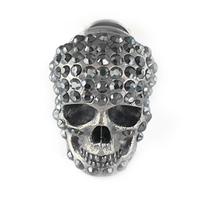 Alexander McQueen Skull Design Earrings Men Earrings Silver 705806-I94VY-1572 Basic Packaging-Dust Bag+Box,F,Silver