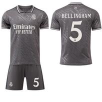 2024 Real Madrid 2nd away grey jersey #9Mbappé #5 Bellingham #7 Vinícius Football Jerseys 28