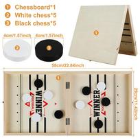 Foosball Winner Games Table Hockey Catapult Chess Parent-child Fast Sling Puck Board Party Toys For Children Adults Or Foldable