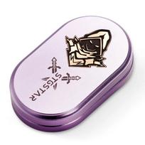 Fidget Toy EDC Decompression Slider Metal Push Spin Stress Relief Gadget For Adults Anxiety Relief Office Desk Toy Birthday Gift violetinė