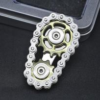 EDC Metal Chain Gear Palm Spinner Fidget Toys For Adult Office Travel Fingertip Gyro Anti Stress Toy Finger Flexibility Training