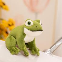 12cm Simulation Sitting Frog Plush Toys Soft Stuffed Animal Doll Lifelike Frog Doll Desktop Home Decoration Gifts 12cm