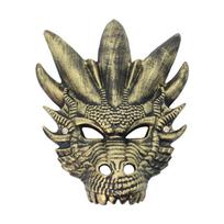 Full Face Dragon Head Mask Plastic Masquerade Mask Punk Halloween Mask  Nightclub auksas
