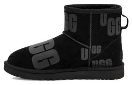 UGG Classic Mini Scatter Graphic 'Black Gray' Women's 1130574-BLK 38