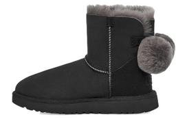 UGG Mini Bailey Fuzzy Bow 'Black' Women's 1132018-BLK 36