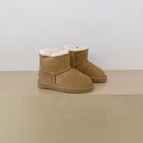 Children's Unisex Velvet-Lined Velcro Snow Boots - Genuine Leather 28