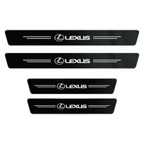 1/4/5 vnt. Anglies pluošto lipdukas Automobilio slenksčio apsauginė plėvelė Lexus F SPORT LBX NX RX 350h 450h Plug-in Hybrid ES UX 300e GS