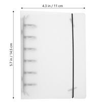 2Pcs A5 Binder Clear A5 Notebook Cover Kawaii Aesthetic File Organizer Folder for School Office Home Document Storage Portable balta