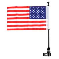 Motorcycle Rear Side Luggage Rack Flag Pole Vertical Skull Country Flags for Honda GoldWing GL1800 GL1500 GL1200 2001-2011