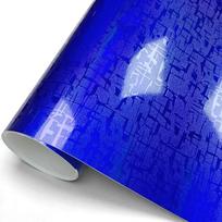 Car Adhesive Vinyl Films Laser Vinyl Blue Color Change Films Anti-Scratch Waterproof Stickers for Motorcycle Car Accessories 10x150cm mėlyna