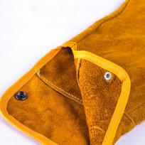 1 Pair Heat Resistant Welding Arm Sleeves Protection Cuff Safety For Workers Cowhide Leather Welded Sleeves Spark-proof