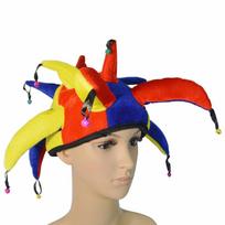 Carnival Stage Performance Clown Hat Dress Up Multicolor Party Costume Hat Funny Cosplay Funny Clown Hat Unisex