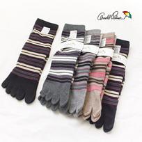 Arnold Palmer Women's Long Toe Socks 5-Pair Set File Cushion Striped Long Neck Daily Sports Socks AP BAL004 Yeo Jangmok