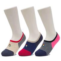 Arnold Palmer 3 Pairs Non-Slip Minimizing Slip-Off Women's Tricolor Cotton Socks SL002 Mandatory Selection SL002_3 Pairs