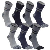 [Arnold Palmer] 7 Pairs Anti-Twist Men's Ringle Toe Socks Mid-Length BA007 BA007_Mid-length 7 pairs