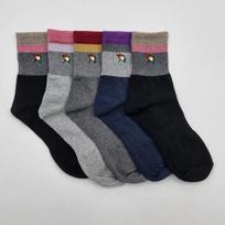 [Arnold Palmer] Basic Casual Anti-Twist Women's Fashion Mid-Length Socks 5 Pairs 5 pairs (color mix)