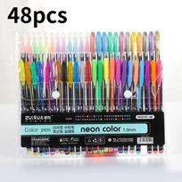 Basic Color Marker Set With 48 Fluorescent Pens For Students Art Projects And Doodle Creation