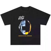 Daft Punk T Shirt unisex's unisex's Cotton Tees Short Sleeve Retro Daft Punk Band Print T Shirt unisex Hip Hop Streetwear Oversized Top S įvairiaspalvis