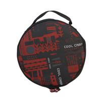 Portable Outdoor Camping Bowl and Plate Storage Bag Lightweight Durable Travel Organizer with Handle for Easy Carrying and Compact Storage One Size raudona