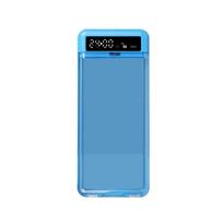 Portable Phone Lock Box with Timer 24 Hours Transparent Lid Phone Locker Storage Box Self-Control LCD Display Phone Box mėlyna