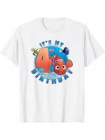 Pixar  It's My Fourth Birthday T-Shirt S įvairiaspalvis