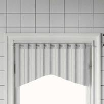 Vidaxl Karnisze, 2 Szt., Biało-Srebrne, 90-135 Cm, Aluminium