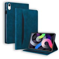 Luxury Leather Stand Case for IPad 2025 10.2 10.9 11 12.9 13 Inch Pro Air 4 5 6 MINI 7 8 9 10th 11th Generation Card Slot Cover for ipad 10th 2022 mėlyna