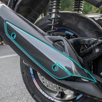 For YAMAHA NMAX155 2016 2019 Motorcycle Accessories Upgrade Material Carbon Fiber Protective Sticker Body Plastic Parts Area
