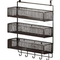 Cabinet Door Storage Rack Large Capacity over the Hanging Basket SpaceSaving Organizer