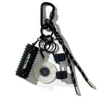 Water Cups Barbell Plates Keychain Detachable Fitness Series Pendant  Bodybuilder Style 1 Black