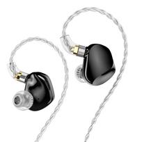 Naujos TRN VX Pro+ 8BA+1DD hibridinės ausinės į ausį IEM technologija HIFI monitorinės bėgiojimo ausinės ausinukų laisvų rankų įranga No microphone juoda