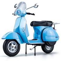 1/10 Vespa 125 lydinio laisvalaikio motociklo modelis lietas metalas klasikinio motociklo modelis garsas ir šviesa vaikams dovanos mėlyna