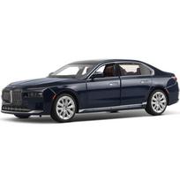1/24 BMW 7 serijos I7 G70 lydinio prabangus automobilio modelis lietas metalinis žaislas sedanas grynai elektrinės transporto priemonės automobilio modelis garsas šviesa vaikų dovana mėlyna