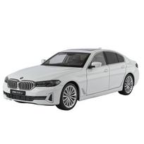 1/18 BMW 5 serijos 530i 530LI lydinio automobilio modelis lieto metalo prabangūs transporto priemonės automobilio modelis didelio tikslumo kolekcija vaikų žaislo dovana balta