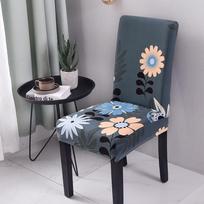 1 PC vakarėlio kėdės užvalkalas Elastingi gėlių spausdinimo kėdžių užvalkalai Spandex Stretch valgomojo Siamo