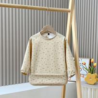 Reversible Waterproof Baby Smock & Bib - Denmark Painting Apron & Food Catcher Coverall M (2.5-4 Years)