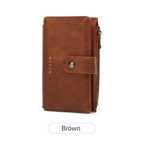 RFID Anti-theft Brush For Women's Wallets Retro Three Fold Short Wallet PU Multi Card Slot Wallet Multifunctional Zero Wallet Card Holder Coin Purse