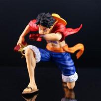 Anime One Piece Luffy Action Figure Blow Kneeling Two Styles Collectible Doll Decoration Model Toys Brithday Gifts Anime Figure