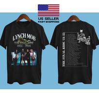 New Lynch Mob the final ride 2024-2025 Tour Date Black All Size  AE195 Unisex T-Shirt L