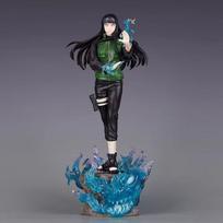 34cm Anime Naruto Hyuga Hinata Battle Action Model Giant Waves GK Model Statue Collectible Ornaments Figurine Toys Gifts