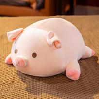 Lovely Pig Stuffed Doll Lying Animal Plush Pink Piggy Playthings designed for Children Gentle Pillow Adorable Birth Date Present designed for Girls 40cm