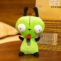 2024 New Alien Invader ZIM GIR Dog Plush Figure Toy Stuffed Plush Green Kawaii Doll Collectible Toy about 25cm