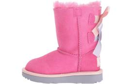 UGG Suede Soft And Comfortable Crew Kids' Boots Pink Infant And Toddler 1017394T-PAIB 22