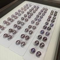 Edison Pink-Purple Loose Beads with 9-10mm Freshwater Pearl Stud Earrings for DIY Jewelry Ten pairs of loose beads